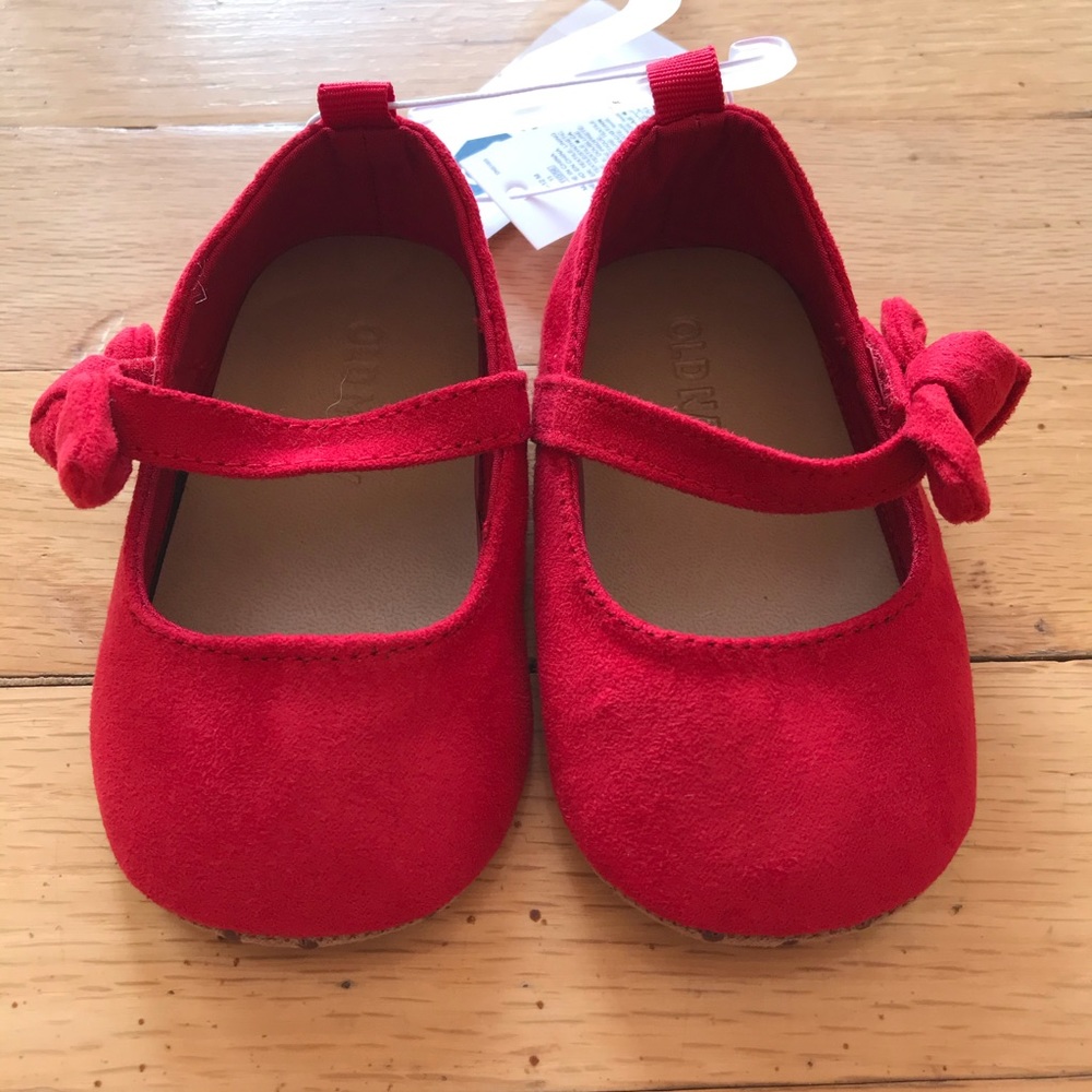 NWT Old Navy Red Baby Shoes